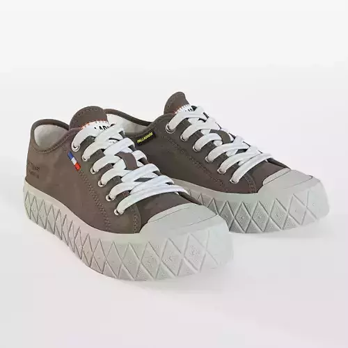 Palladium Palla Ace Brown Low-poly 3D model