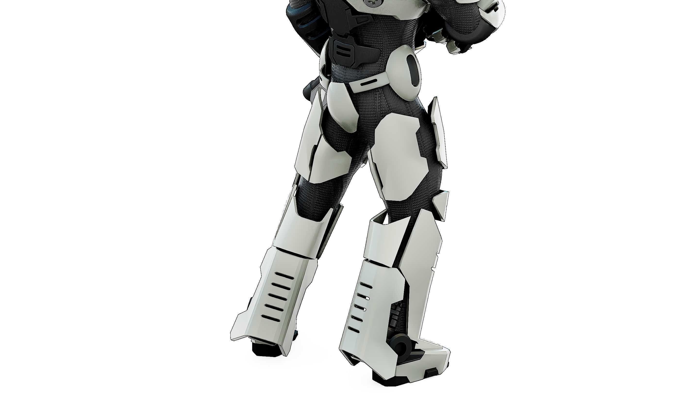 CYBORG SOLDIER RX-5 Rigged for Unreal Engine - Unity - MIXAMO 3D model_28