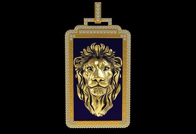 Line Tarot Card Enamel Pendants 3D print model