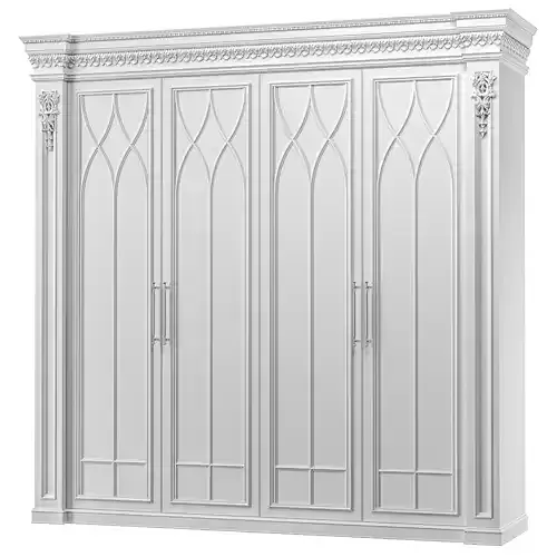 blk wood classcial wardrobe art 107