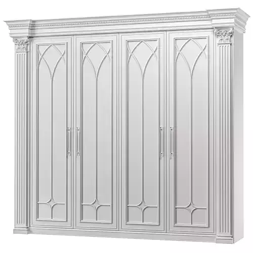 blk wood classcial wardrobe art 105