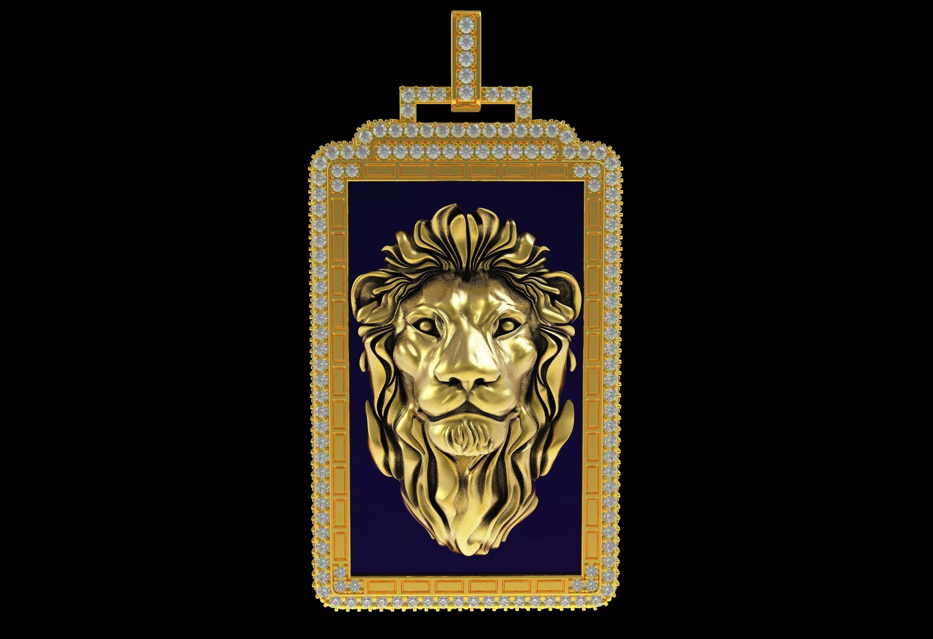 Line Tarot Card Enamel Pendants 3D print model