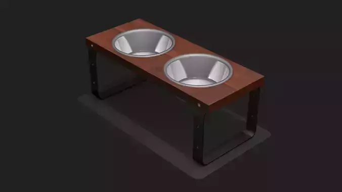 Stand with bowls for dogs