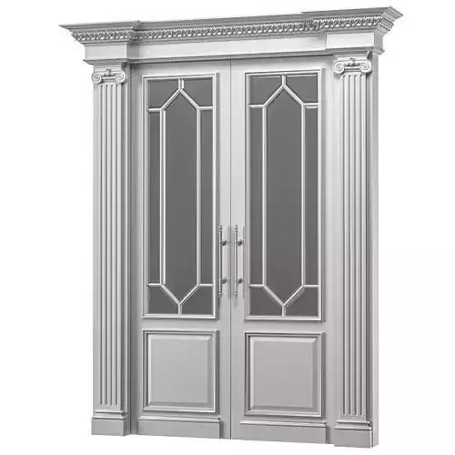 blk wood classcial door art 104
