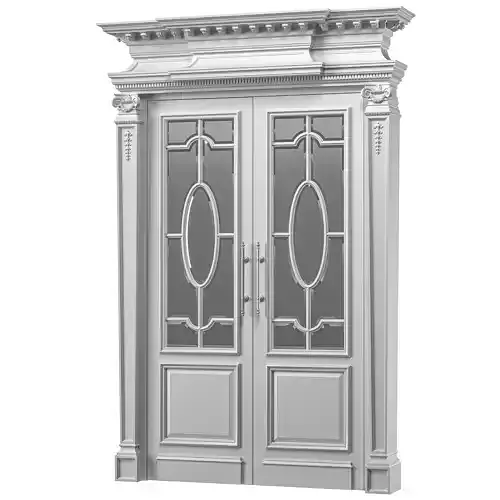 blk wood classcial door art 102