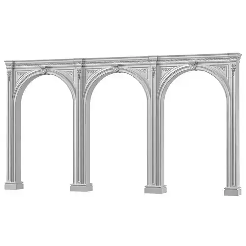 blk wood classcial decorative plaster art 007