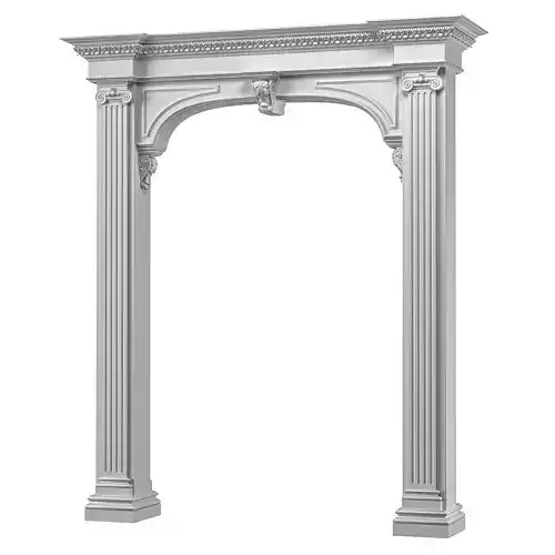 blk wood classcial decorative plaster art 004