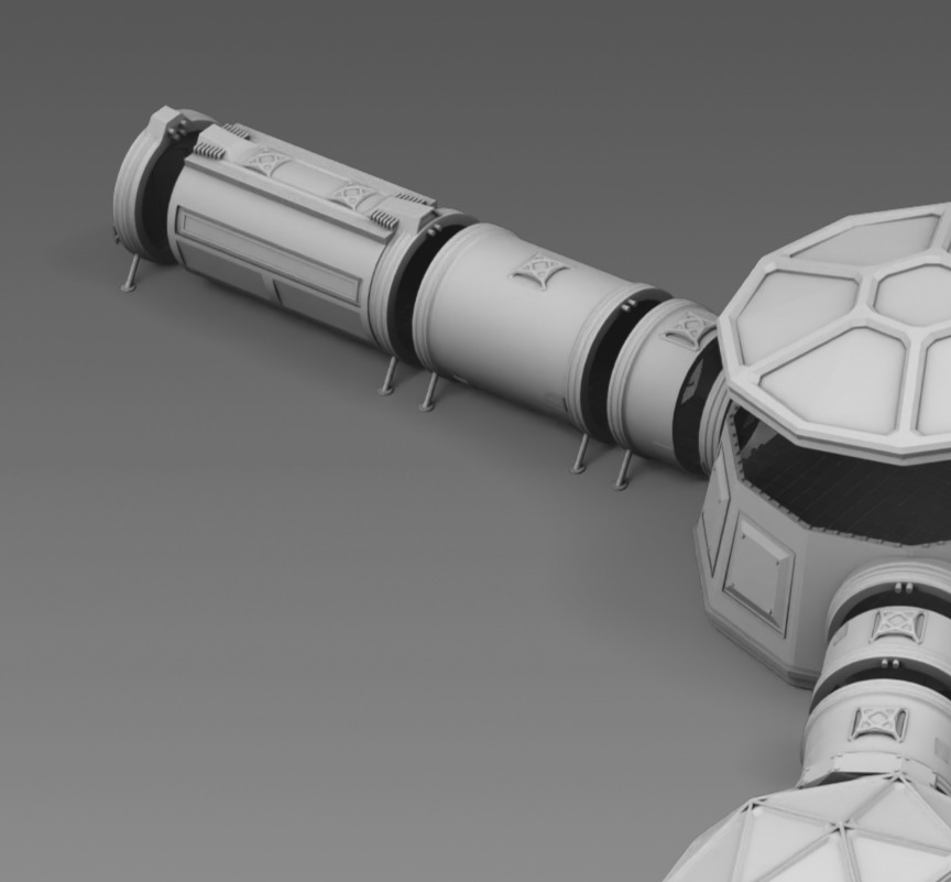 Martian modular base 3D print model_14