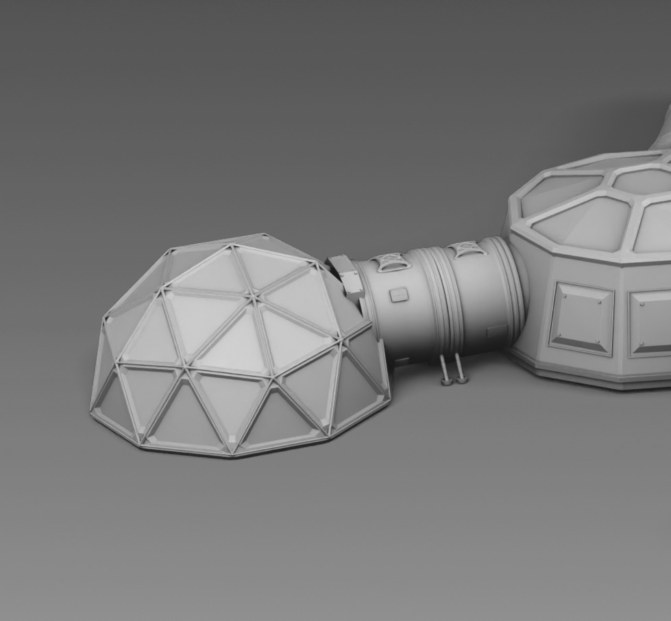 Martian modular base 3D print model_3