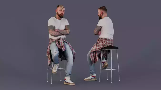 Relaxed Sneakerhead - Man with Casual Attitude