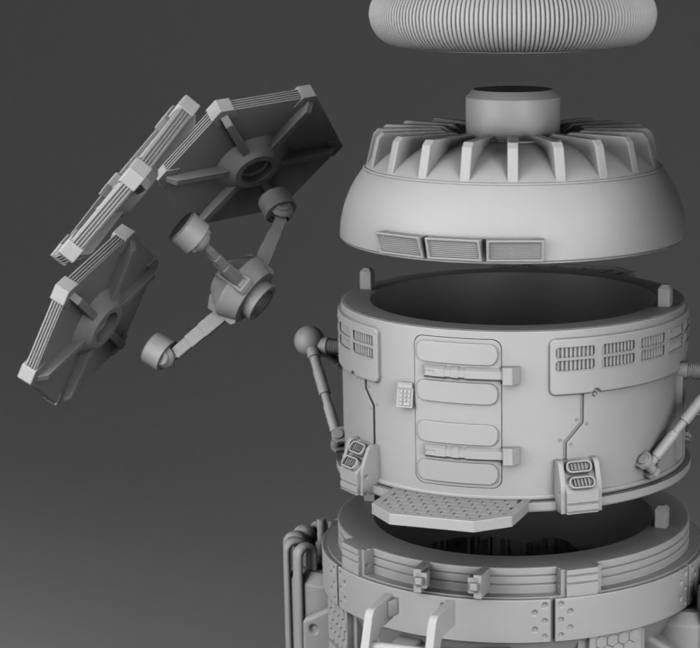 Martian power plant 3D print model_15