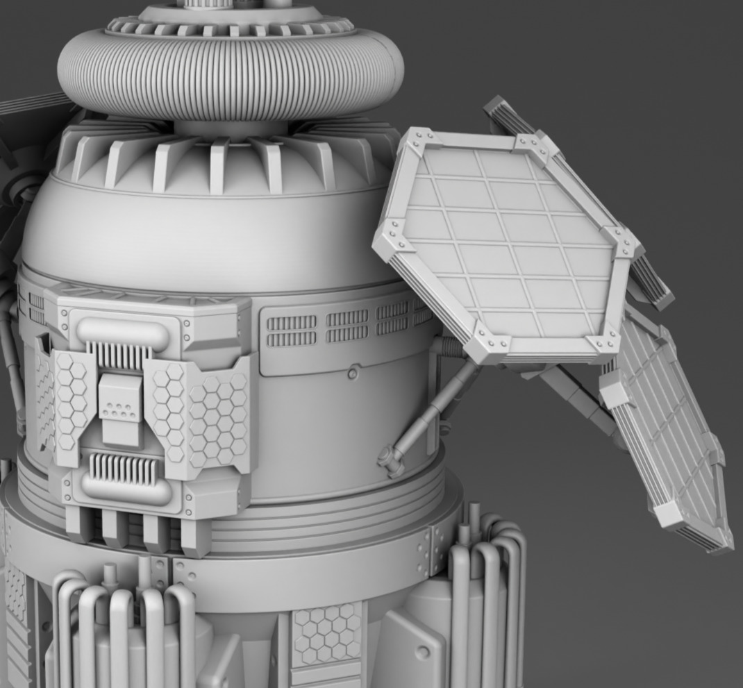 Martian power plant 3D print model_8