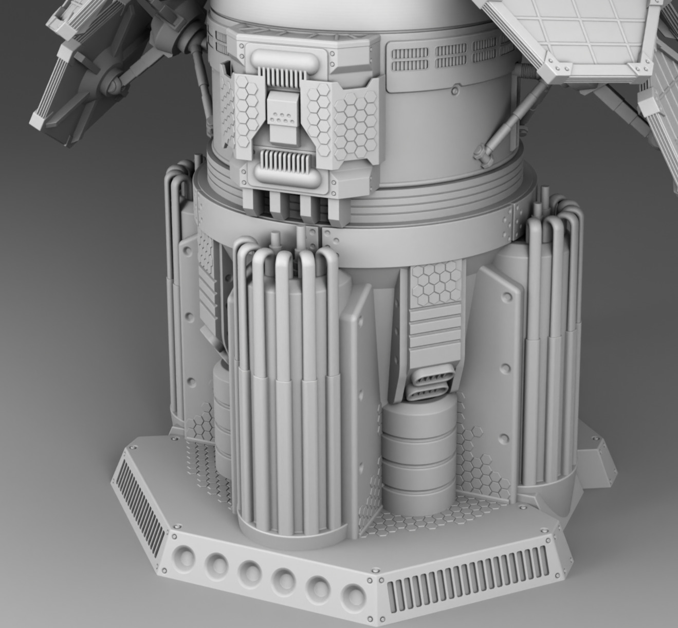 Martian power plant 3D print model_10