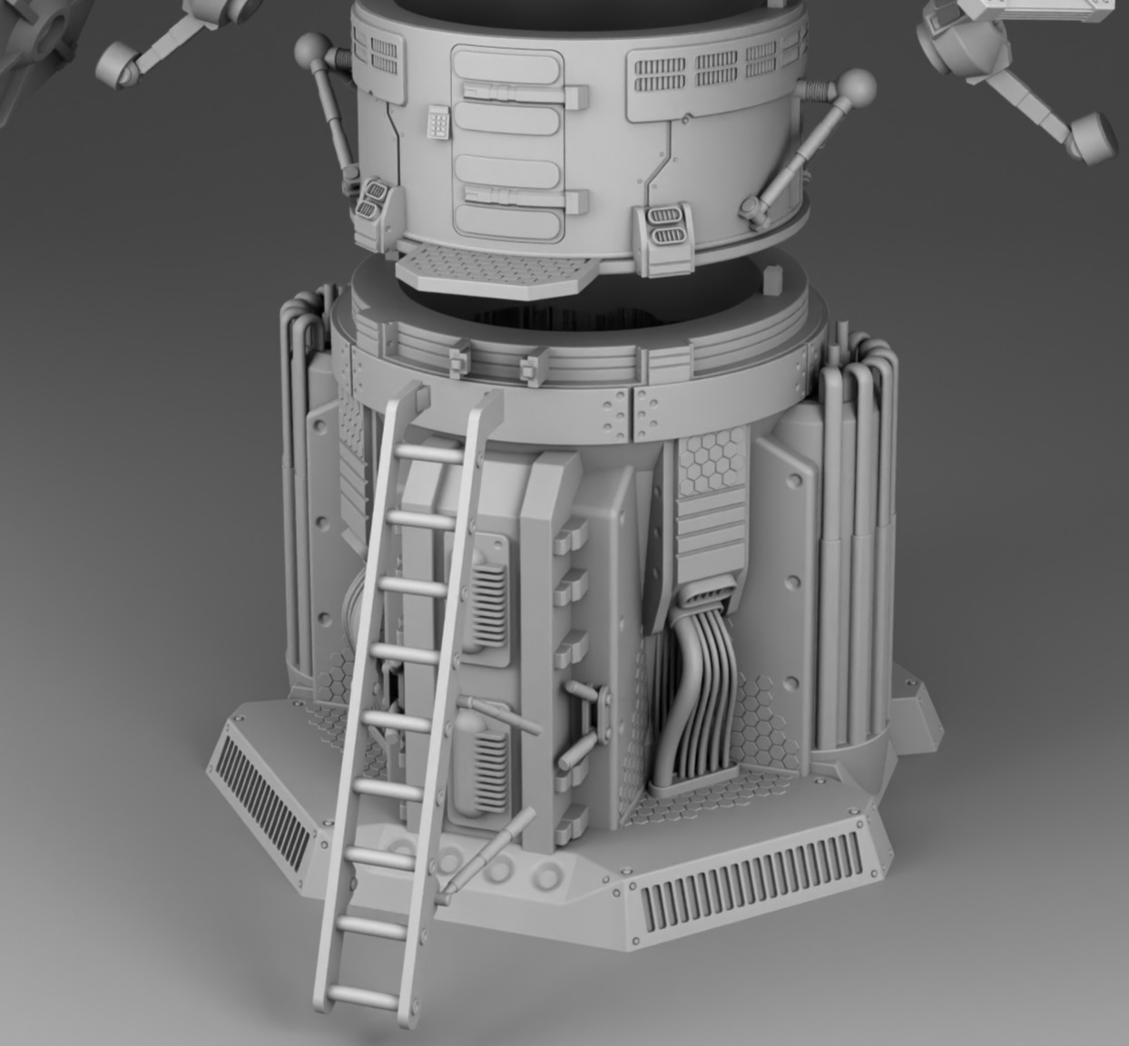 Martian power plant 3D print model_16