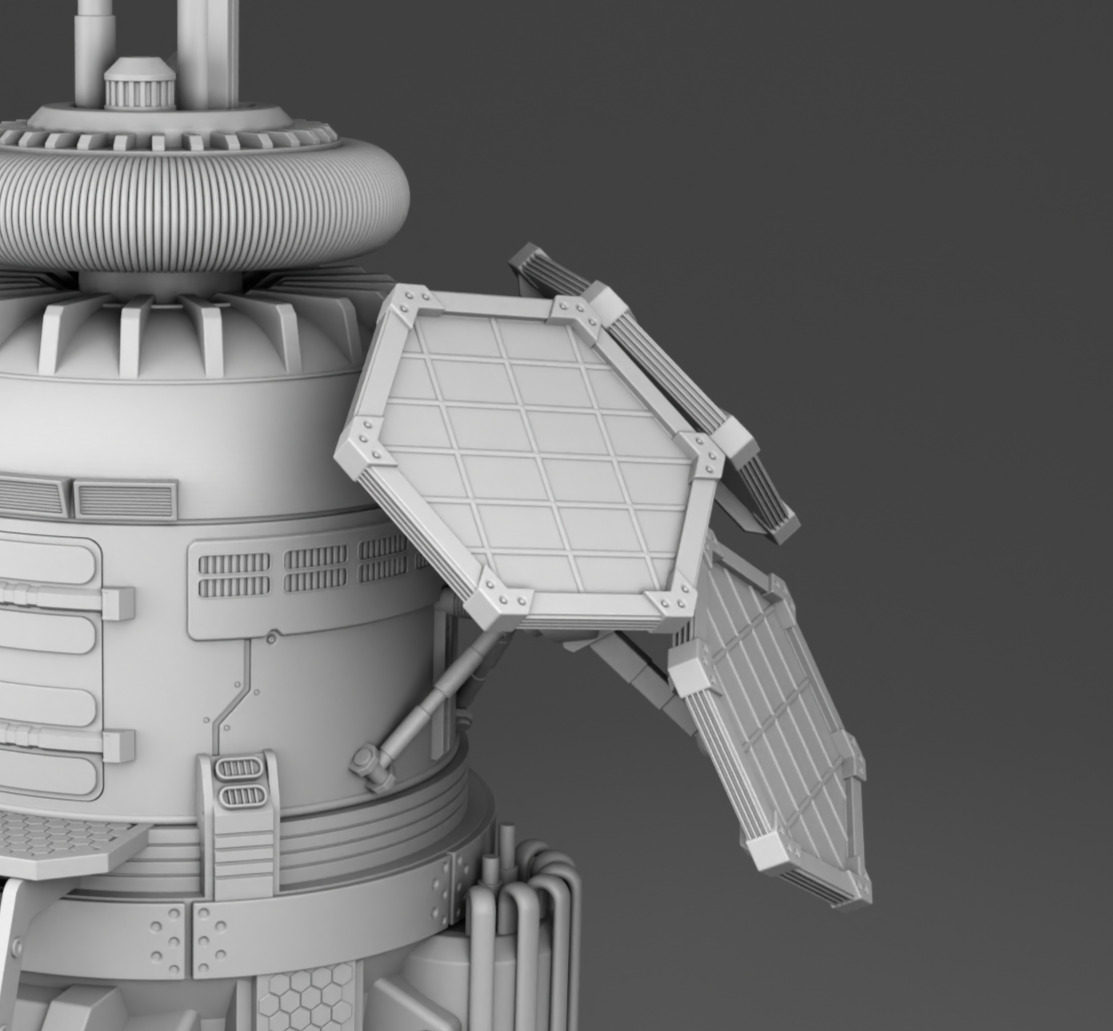Martian power plant 3D print model_5