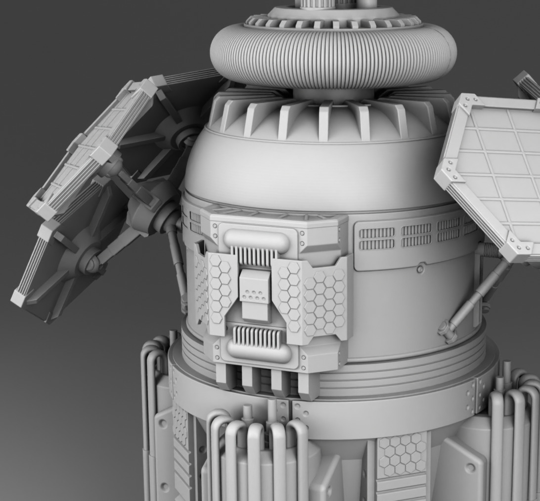 Martian power plant 3D print model_9