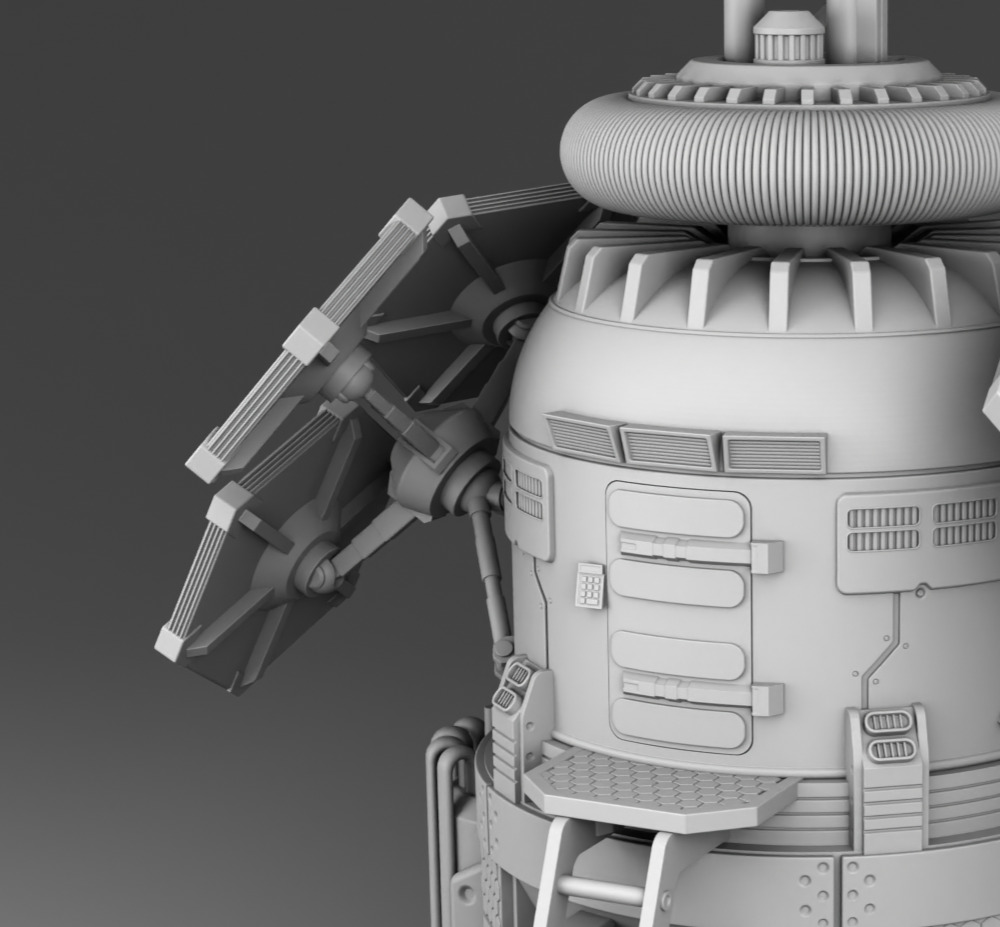 Martian power plant 3D print model_6