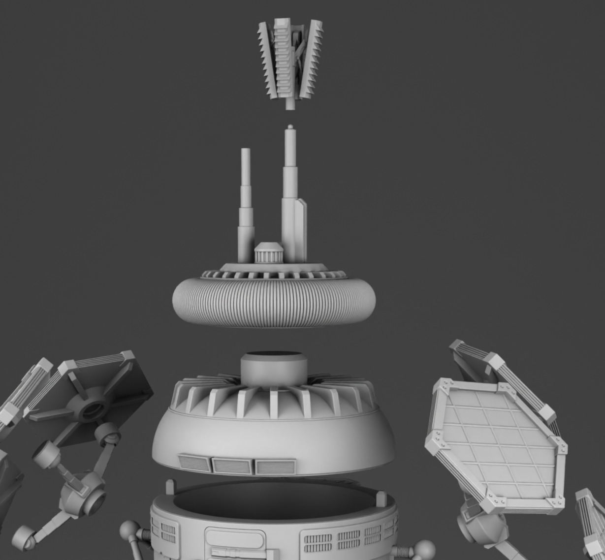 Martian power plant 3D print model_13