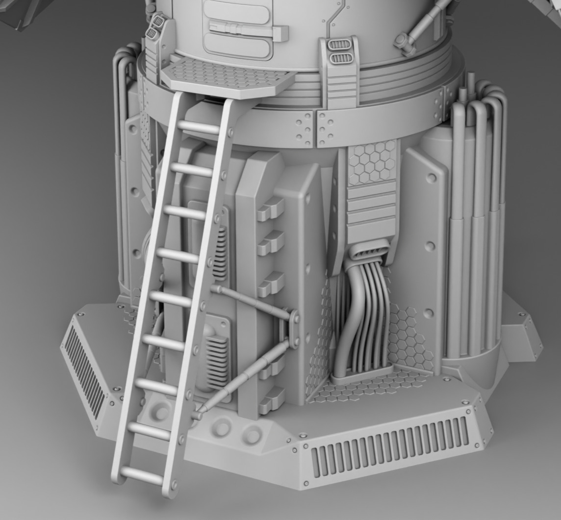 Martian power plant 3D print model_7