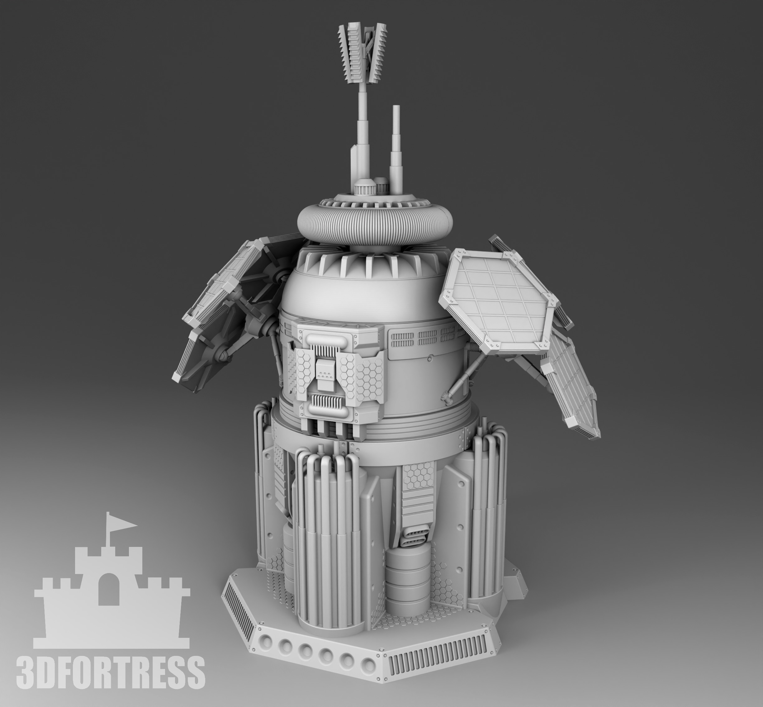 Martian power plant 3D print model_1