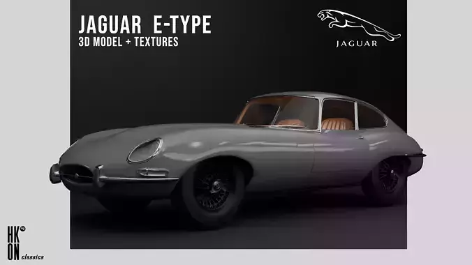 Jaguar E-Type - 3D Model  3D model