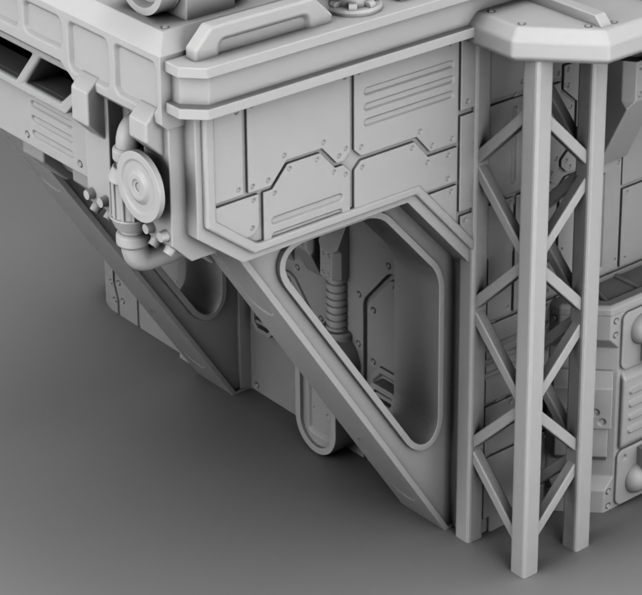 Martian Production workshop 3D print model_11