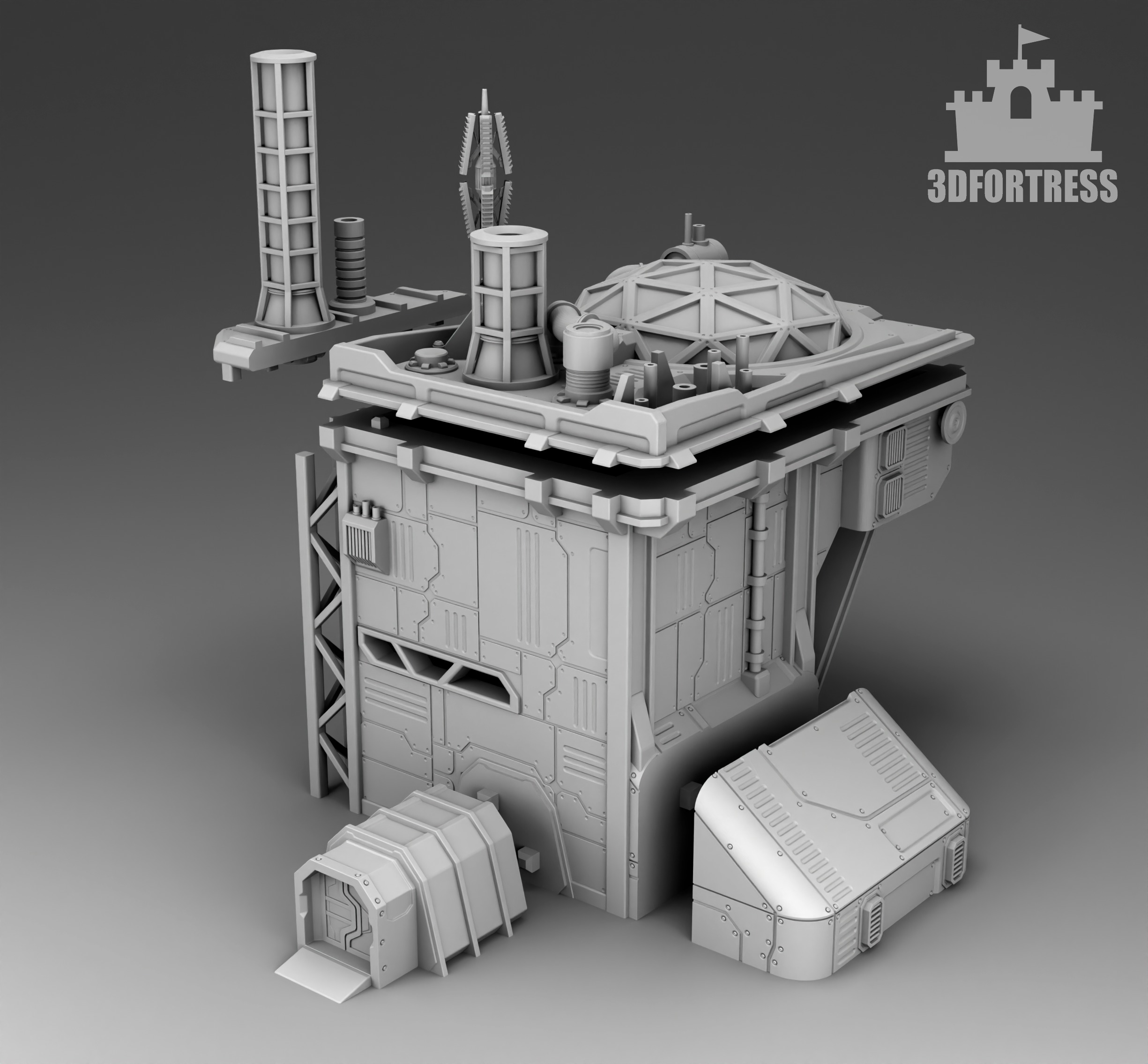 Martian Production workshop 3D print model_3