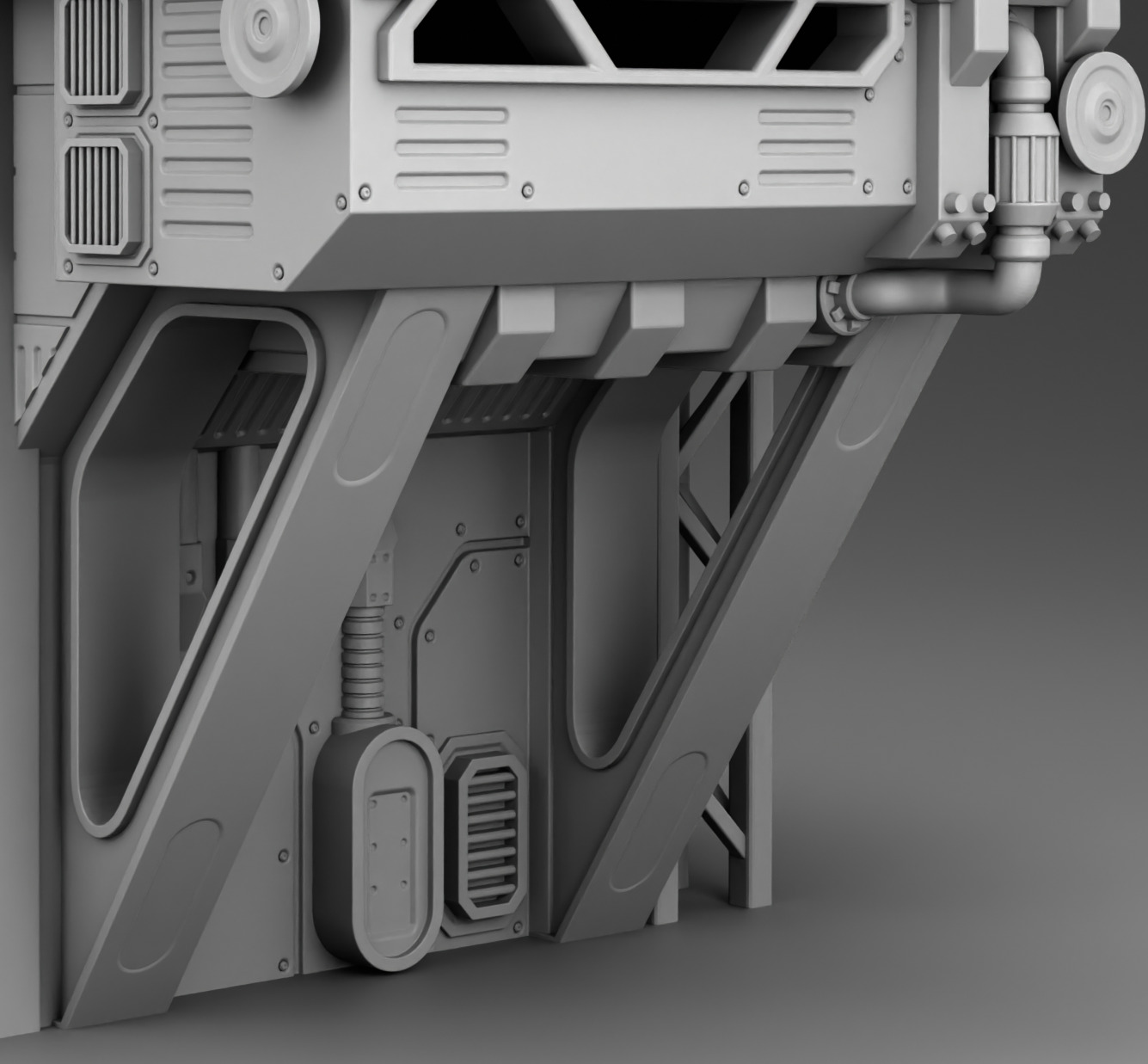 Martian Production workshop 3D print model_5