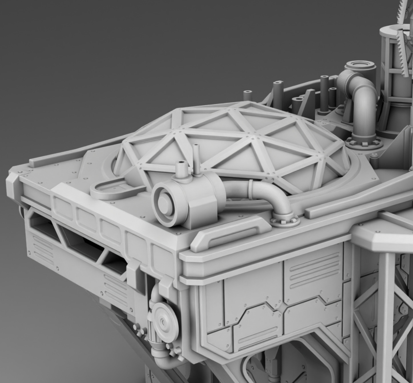 Martian Production workshop 3D print model_9