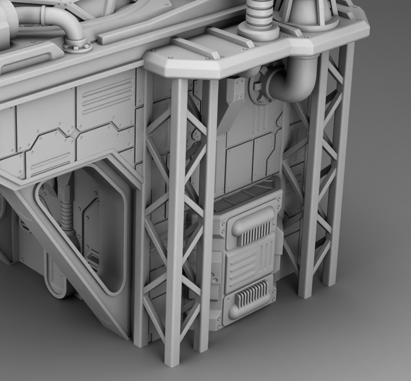 Martian Production workshop 3D print model_10