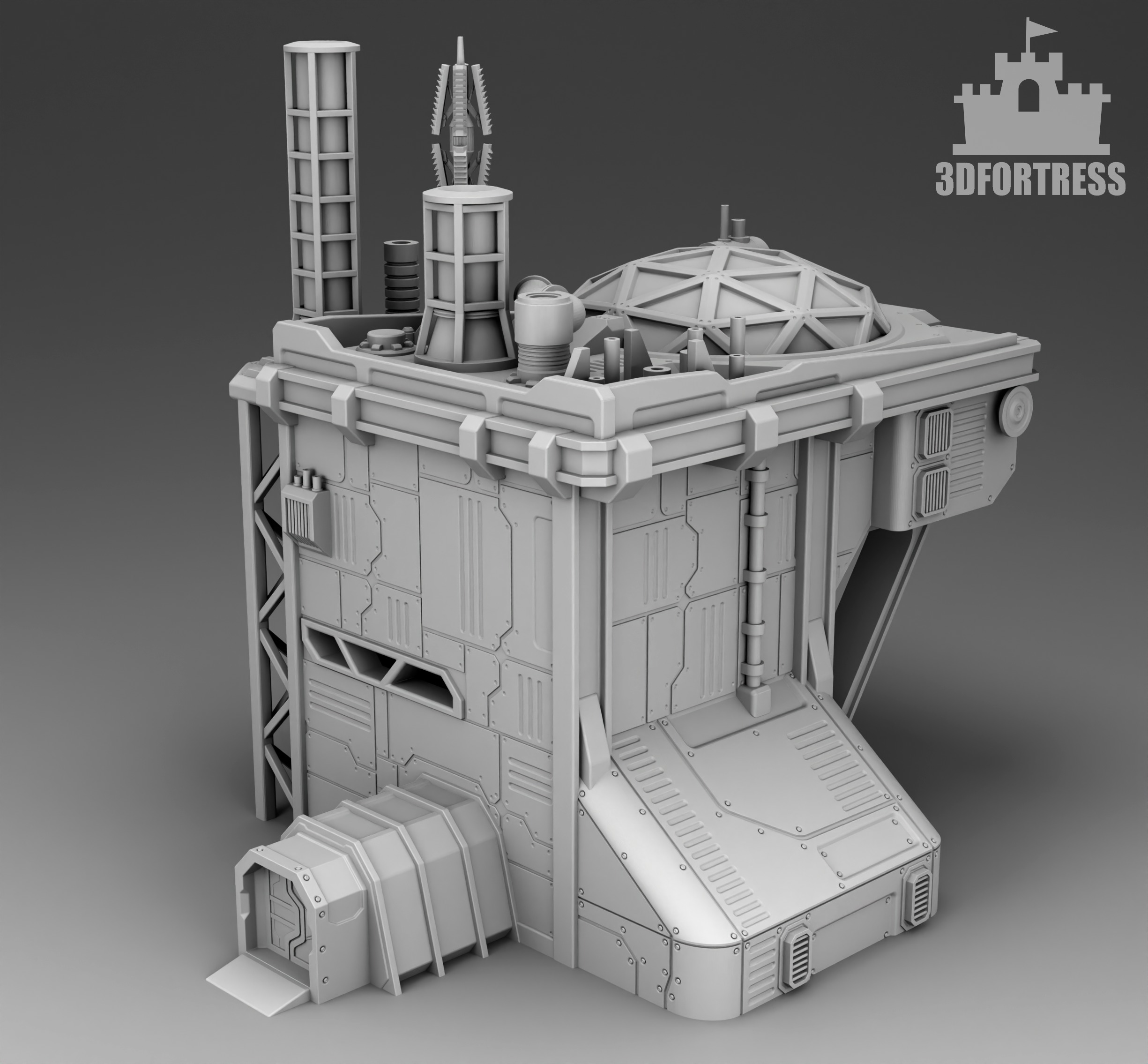 Martian Production workshop 3D print model_2