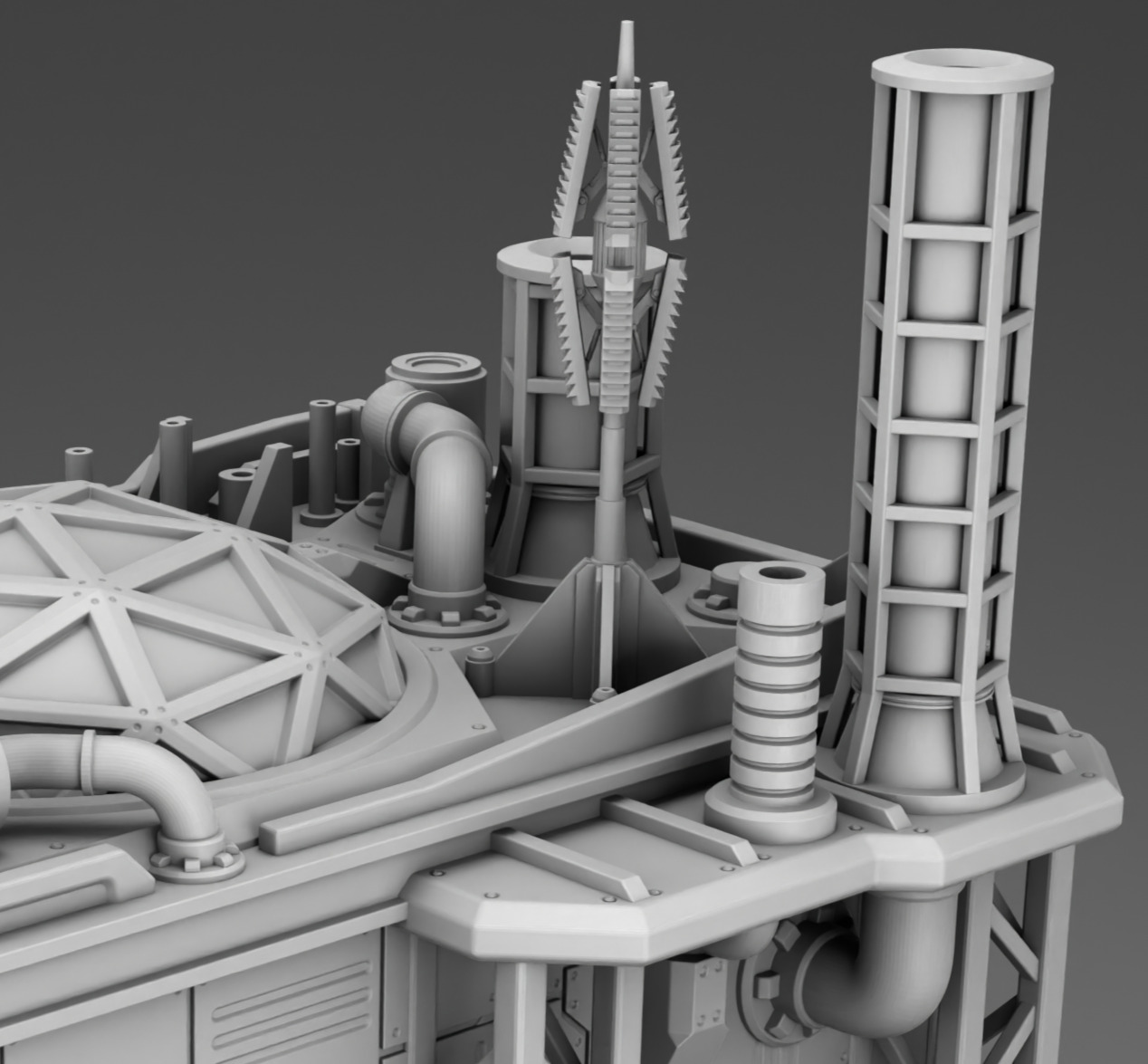 Martian Production workshop 3D print model_8