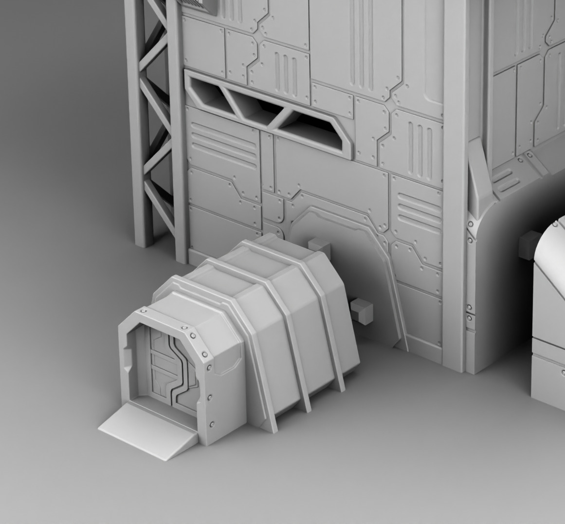 Martian Production workshop 3D print model_16