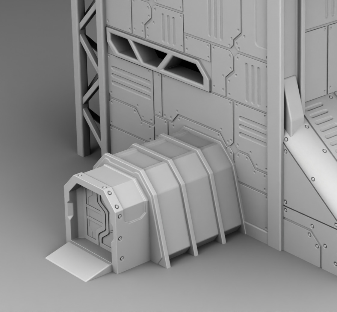 Martian Production workshop 3D print model_12