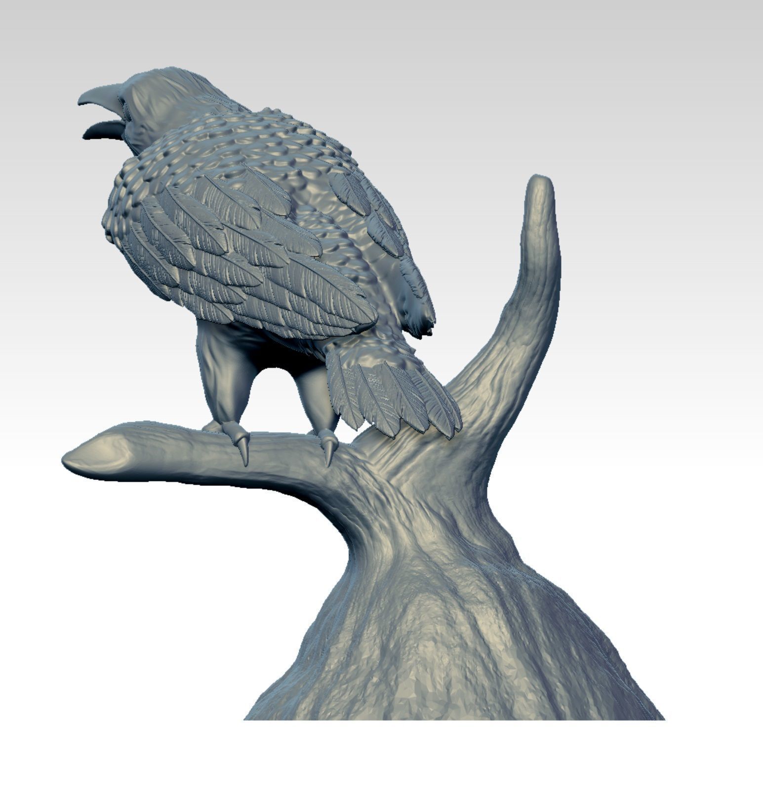 Raven  3D print model_3