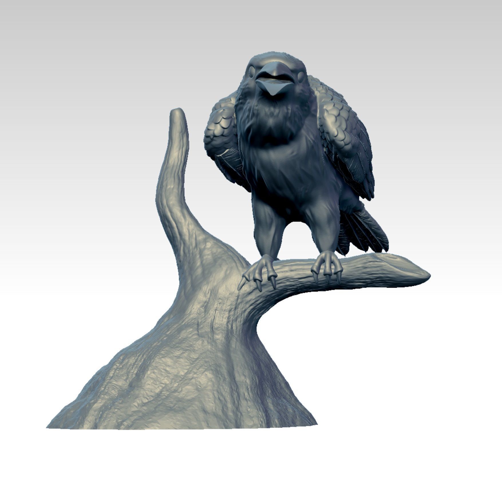 Raven  3D print model_6