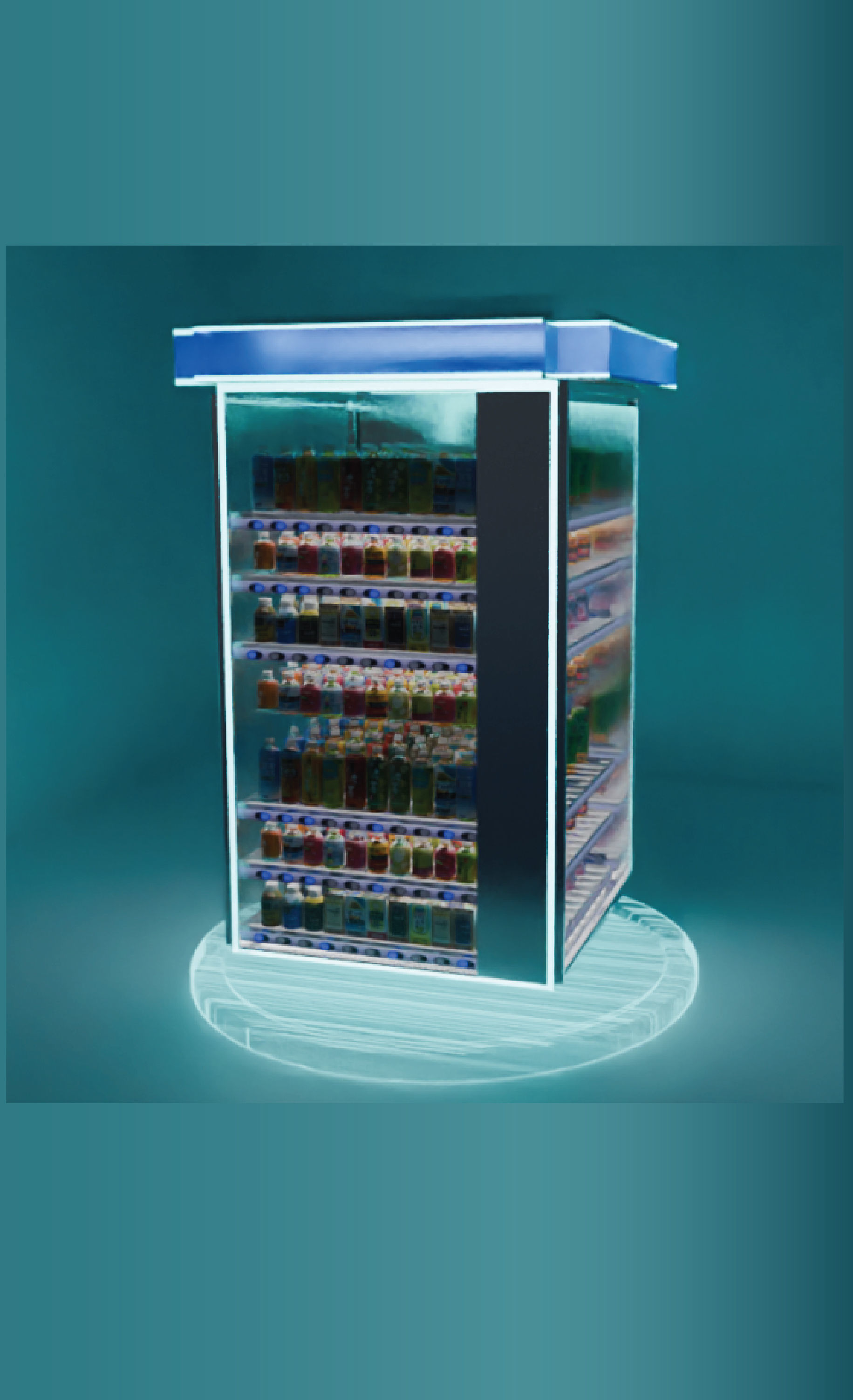 Cyberpunk Neon-Lit Sci-Fi Futuristic Vending Machine 3D model_2