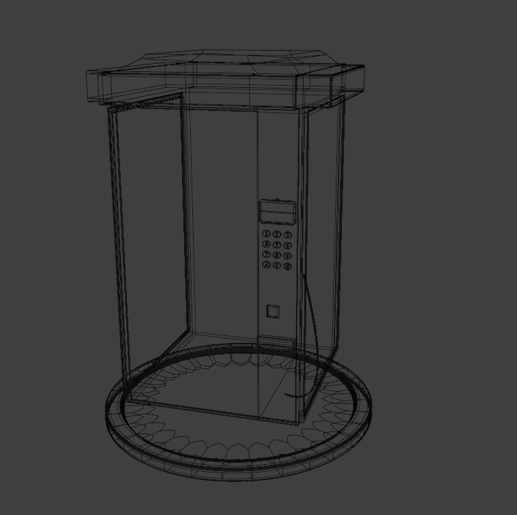 Cyberpunk Neon-Lit Sci-Fi Futuristic Vending Machine 3D model_12