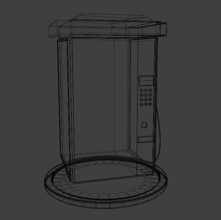 Cyberpunk Neon-Lit Sci-Fi Futuristic Vending Machine 3D model_11