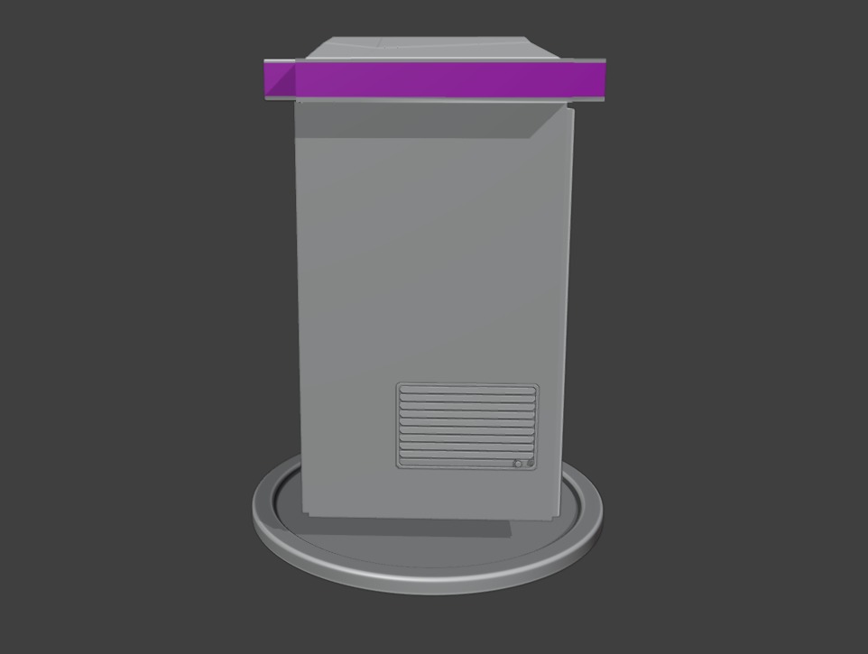 Cyberpunk Neon-Lit Sci-Fi Futuristic Vending Machine 3D model_10