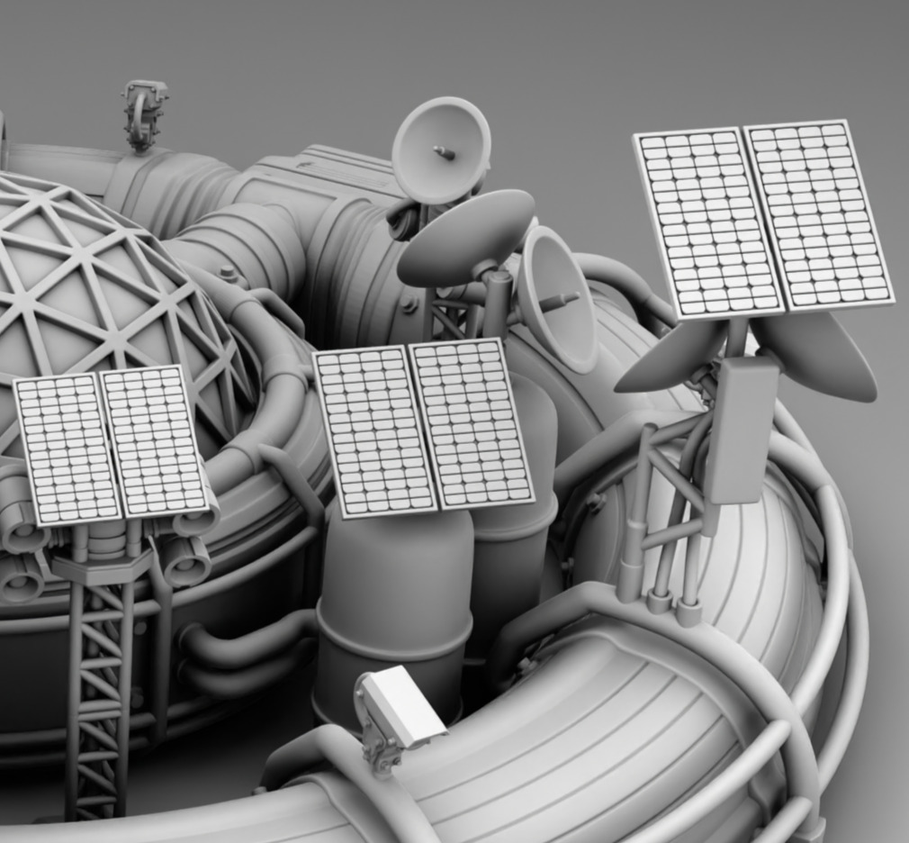 Martian Space base 3D print model_12