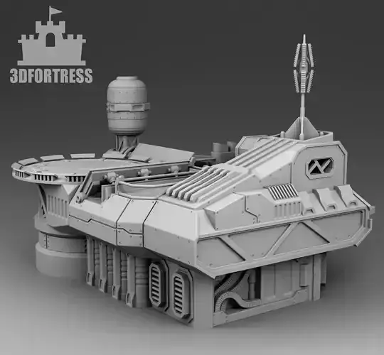 Martian special training base 3D print model