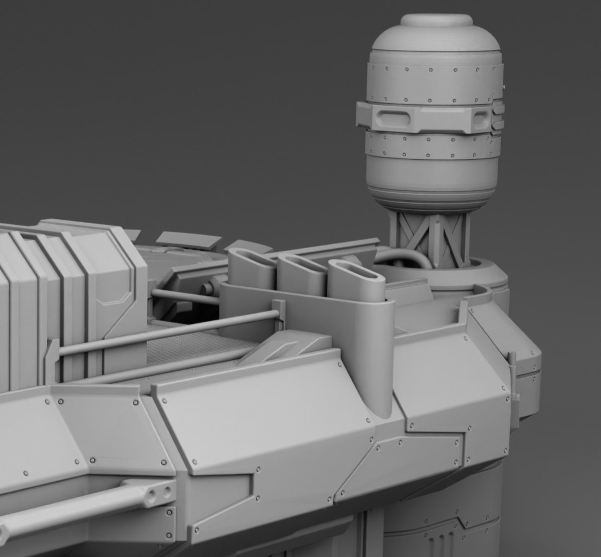 Martian special training base 3D print model_5