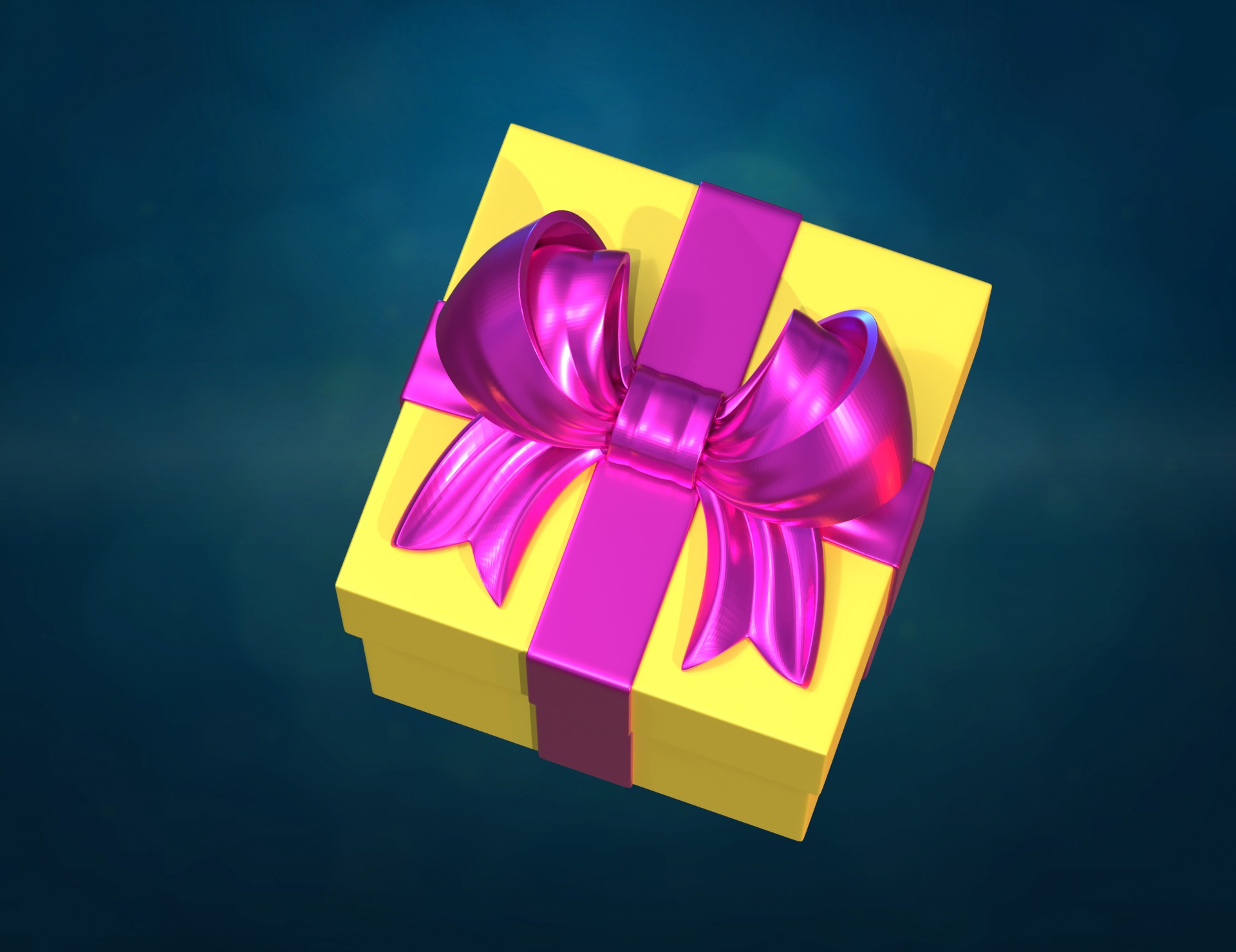 Gift Bow Box 3D print model_11