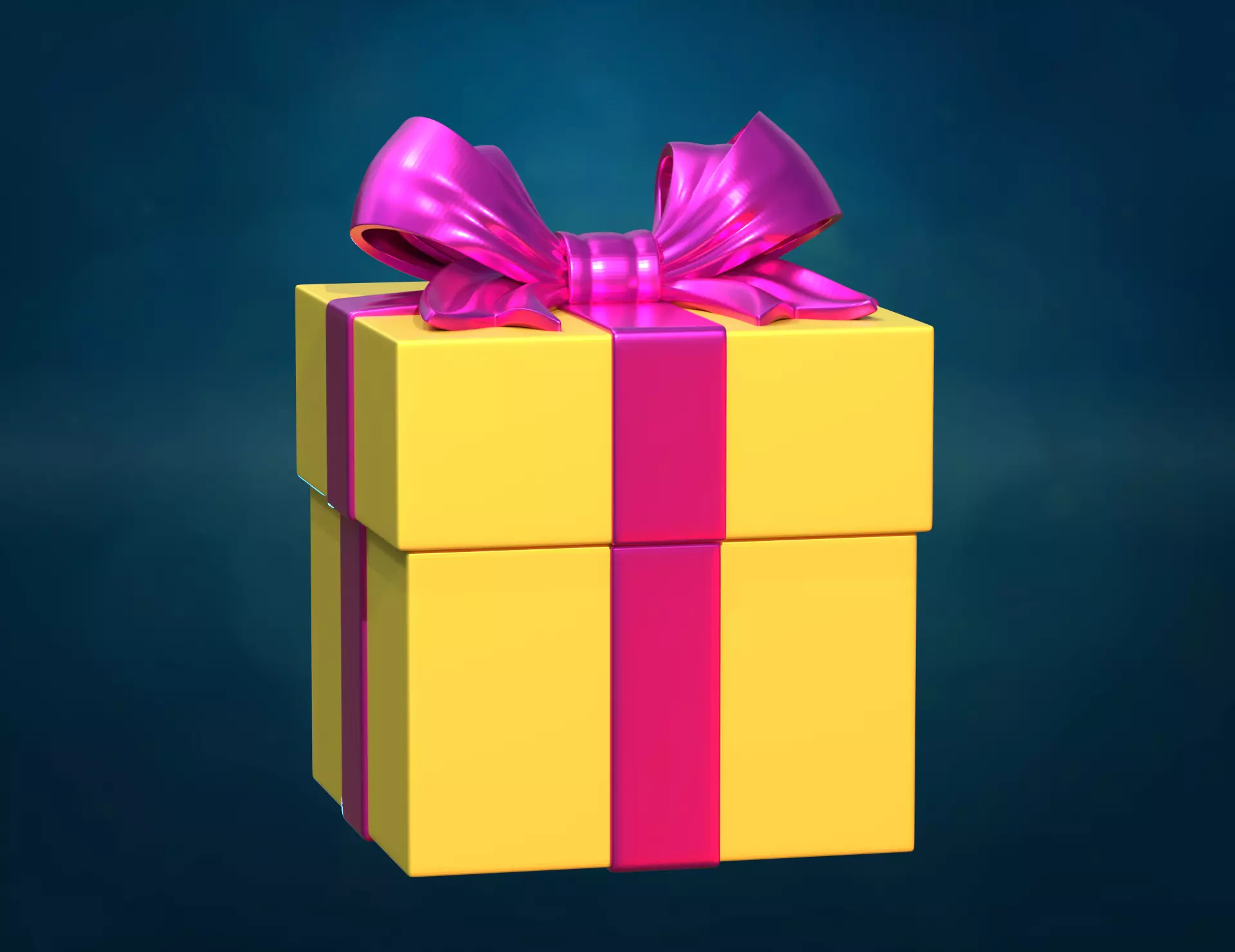 Gift Bow Box 3D print model_0