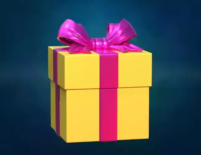 Gift Bow Box 3D print model