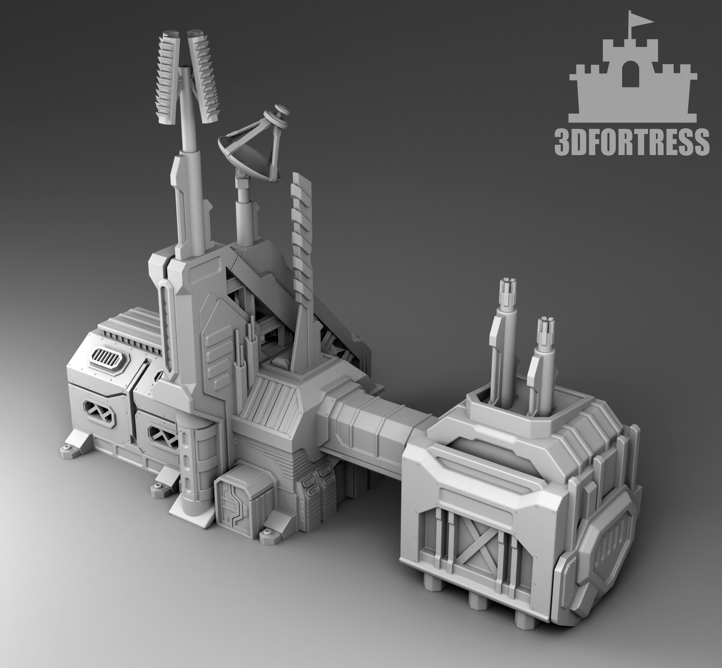 Martian Strategic Management Center 3D print model_2