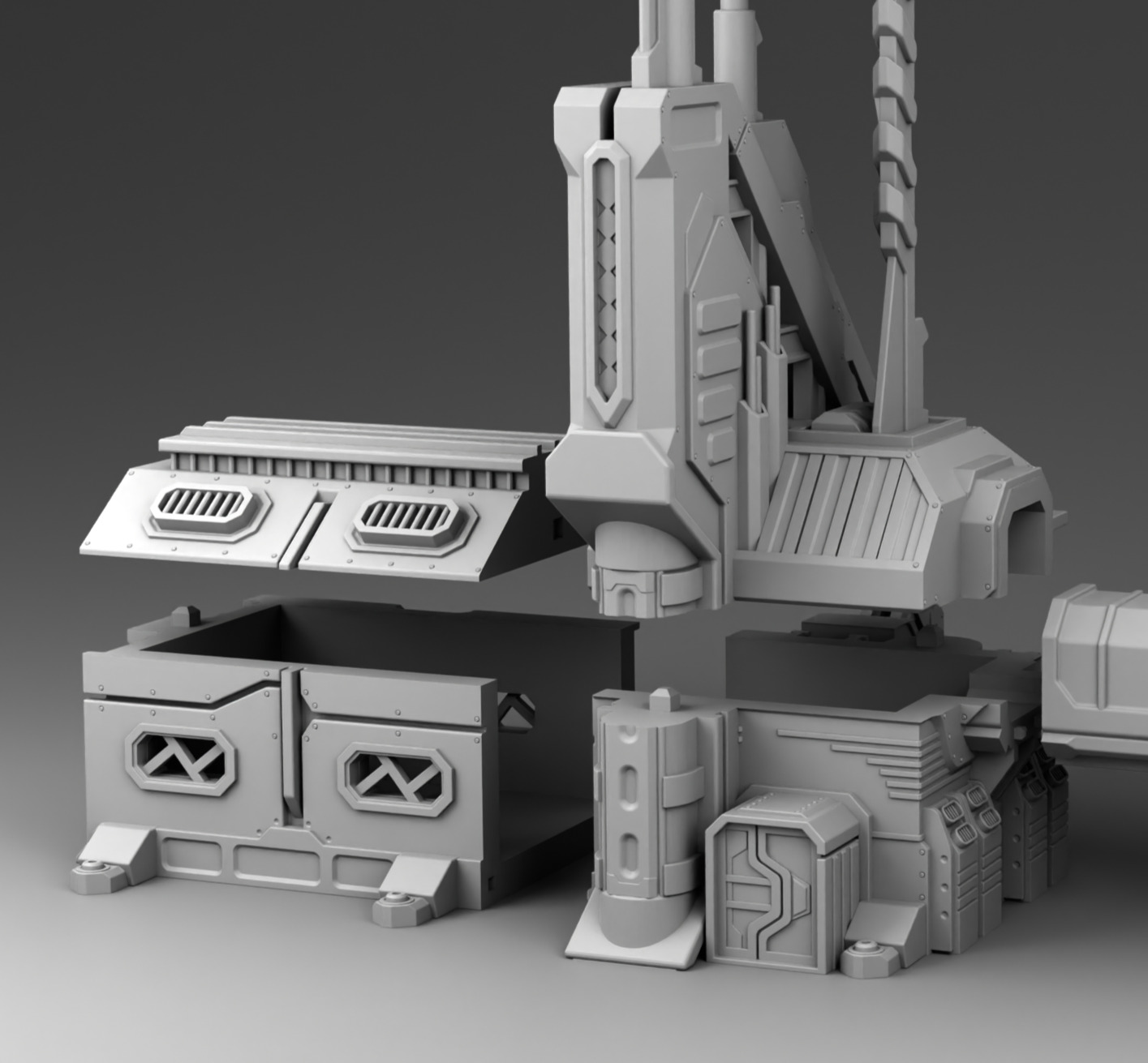 Martian Strategic Management Center 3D print model_13