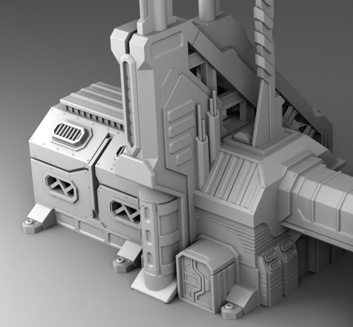 Martian Strategic Management Center 3D print model_12