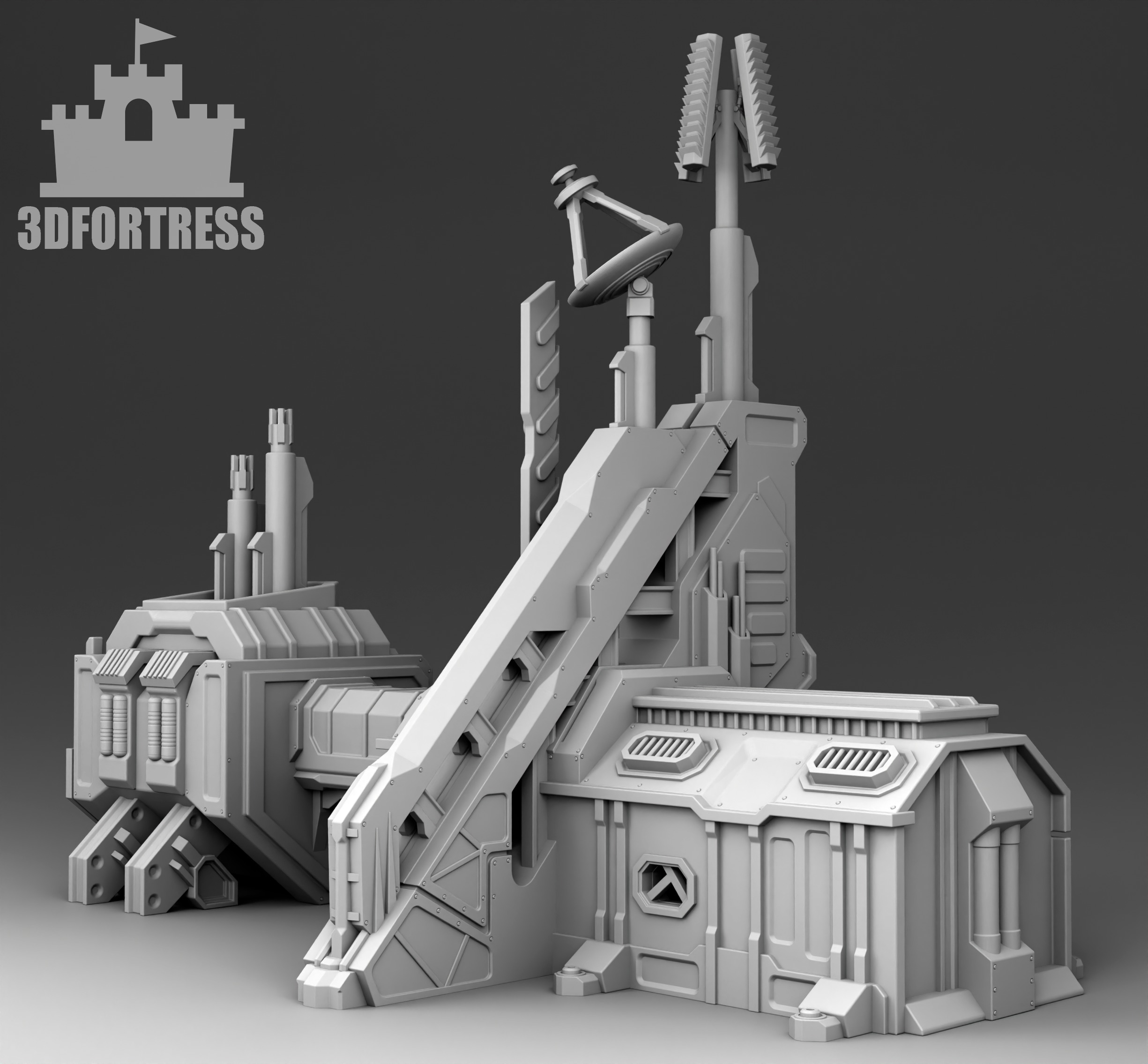 Martian Strategic Management Center 3D print model_1